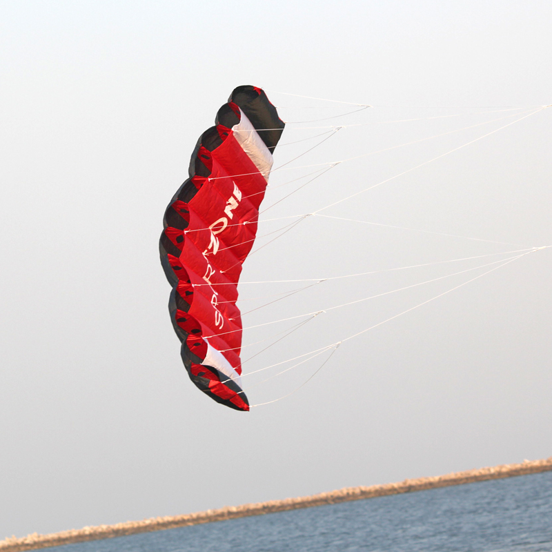 طائرة ورقية من Parafoil مزدوجة - مراجعة Kite Surf Bar Control وسعره