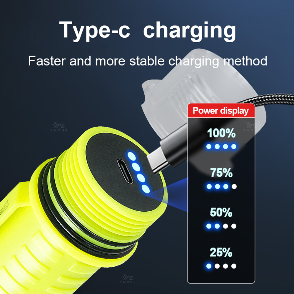 مصباح غوص LED محمول جديد احترا - مراجعة Underwater Flashlight وسعره