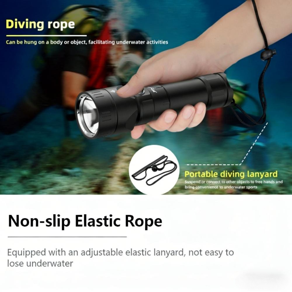مصباح غوص قوي مقاوم للماء، ضوء - مراجعة Underwater Flashlight وسعره