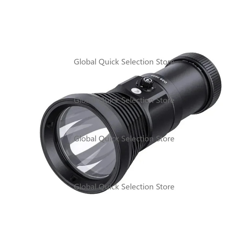 مصباح غوص LED عالي الإضاءة D28 - مراجعة Underwater Flashlight وسعره